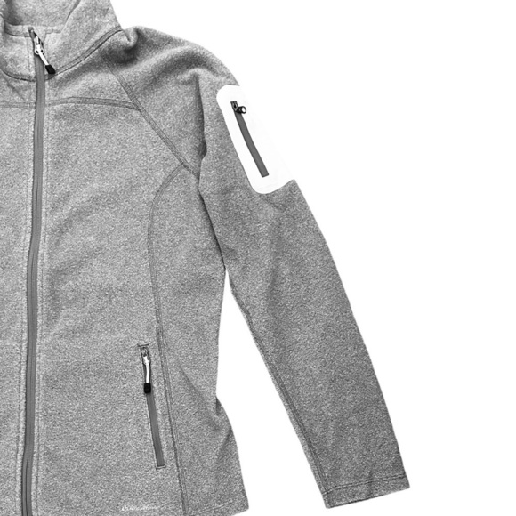 Eddie Bauer First Ascent Fleece Sweater Gorpcore Knit Jacket, Gray, Size M/P - Picture 8 of 16